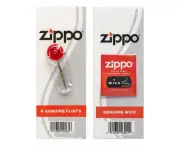 Zippo Lighter Flint + Wick Genuine Original 6 Flints For Zippo Lighter Cigarette