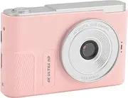 Digital Camera, 48MP 4K 16X Zoom Point and Shoot Digital Camera with 2.4 Inch Screen, Anti Shake, Portable Compact Design, for Photography Travel Vlog (Rose)