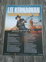 LEE KERNAGHAN - 2019 BACKROAD NATION AUSTRALIA Tour - Laminated Tour Poster