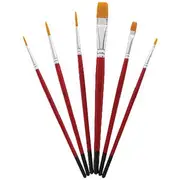 Born Taklon Paintbrush Large Flat 6 Pack