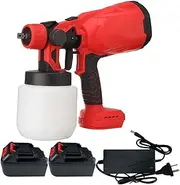 High Pressure Paint Spray Gun, 850W Electric Paint Sprayer with 4 Nozzles(1/1.3/1.8/2.5mm), 700ml Paint Container, Portable Automatic Spray Gun for Wall Varnishes, Glazes and Fence Spray