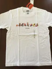 Men's Uniqlo T-shirt Sz XS Super Mario Timeline UT White new