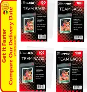 400 Ultra Pro Team Bags Resealable Card Sleeve Toploader Protector 4 x 100