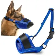 Dog Muzzle, Soft No Barking Bite Mesh Muzzles for Large Sized Dogs Anti