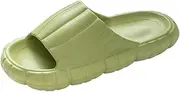 [Generic] Home Color Bathroom Slippers Sandals Flat And Women Home Men Solid Bottom Slippers Women's slipper Leather Slippers for Women Memory Foam