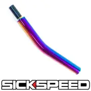 6" NEO CHROME CURVED SHIFT KNOB EXTENSION FOR MANUAL GEAR SHIFTER LEVER 10x1.5 (for: Jeep)