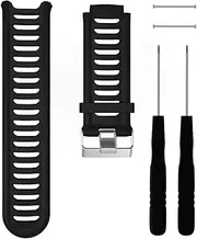 QGHXO Band for Garmin Forerunner 910XT, Soft Silicone Watch Band Strap for Garmin Forerunner 910XT Sport Watch, Fits 6.0 inches-8.1 inches Wrist