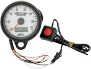 DS Prog. Mini Electronic Speedometer 2.4" Matte Black w/White Face
