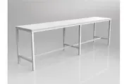 OL Axis Extra Long Bar Leaner Table - White Top