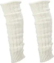 [Leo Design] Natural Alpaca Wool Women Leg Warmers, Blend of Lambs wool and Alpaca wool Rib Leg Warmers, Ankle Warmers - One Size- Luxury winter layer for leg- Anthracite Grey, Taupe, Egg-Shell, Silver