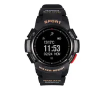 F6 Bluetooth Smartwatch - Heart Rate Monitor, Pedometer, IP68 Rating, Android And iOS App (Black)