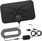 AsrMyjcx Digital TV Antenna Support 1080P Easy Installation Clear Picture Quality for Local Channel Compact with Amplifier