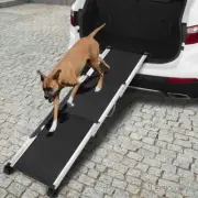 Foldable Dog Ramp Portable Pet Ladder Climbing Ramps Aluminium Frame Sturdy