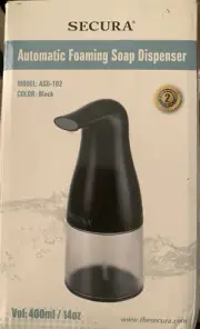 Secura Automatic Foaming Soap Dispenser 14oz/400ml Infrared Motion Sensor Pre...