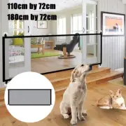 Mesh Dog Gate Folding Magic Pet Gate Children Safety Guard Pet Isolation jeFCQ