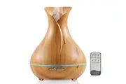 Essential Oil Aroma Diffuser Tulip Light Wood -Ultrasonic Mist Humidifier