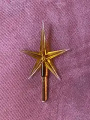 Large Orange modern star for Large ceramic trees