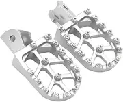 Electric Motorcycle CNC Foot Pegs Rests Pedals Footpegs Bracket For Sur-Ron Surron Light Bee S & Light Bee X Universal Parts(Silver)