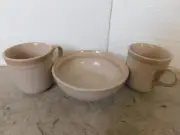 4 Noritake Stoneware Sunset Mesa Soup Bowls & 2 coffee cups