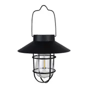 Vintage Metal Solar Lantern - Outdoor Decorative Lantern with LED Light