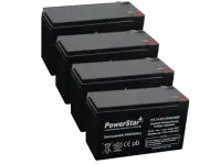12V 8AH SLA Battery replaces UB1280 NP8.5-12 PS-1280 GP1280 12V BP8-12 - 4PK