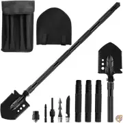 Rose Kuli Military Folding Shovel Multi-Tool Compact with Carry Pou From Japan