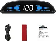 Daseeme Car HUD Head-up Display Digital GPS Navigation Speedometer GPS Dual System Display Screen with Speed/Time/Direction/Mileage Vehicle Overspeed Alarm Fatigue Driving Alarm