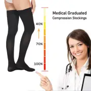 COMPRESSION STOCKINGS 20-30mmHg THIGH HIGH CLOSED TOE SOCKS VARICOSE VEINS