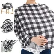 The Peanutshell 6 in 1 Multi Use Nursing Cover | Buffalo Check | Cover for Nu...