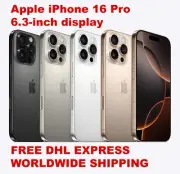 APPLE 2024 iPHONE 16 PRO 6.3" 128/256/512GB/1TB UNLOCKED (A3294 REAL DUAL SIM)