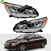 Clear For 2016-17 Honda Accord EX/EX-L/Sport Sedan Pair w/LED DRL Headlights (for: Honda)