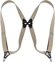 [STKARCV] Adjustable Elastic Hip-Clip Suspenders For Men Side Clip Style 3.5cm Wide Heavy Duty Big Tall Trouser Braces Strap