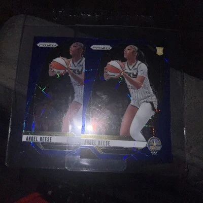 2024 Panini Prizm WNBA Angel Reese Blue Velocity Rookie Card Lot 2 Ex-Nm 10 Sky