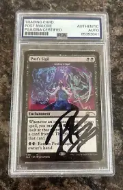Post Malone Signed Post’s Sigil Magic The Gathering Card PSA/DNA