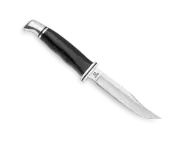 Buck Woodsman Black Handle Fixed Blade Hunting Knife 102BKS