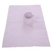 Massage Bed Sheet Massage Table Cover Face Hole (70 X 100cm)(Purple Grey ) HGF