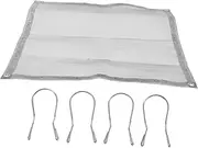 VANZACK 1 Set Outdoor Folding Wood Stove Replacement Fire Mesh Camping Pot Stand Camping Utensil Barbecue Pad Firewood Gear Firewood Carrier Grilling Accessories Silver 304 Stainless Steel