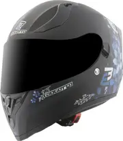 Bogotto H128 Fiori Helmet, black-blue, Size L for Women Black Blue