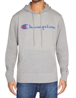 Men Champion Logo Athleticwear Knit Jersey Sweatshirt Pullover Hoodie Jacket XL
