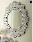 Horchow Crowned Venetian Style Beveled & Octagon Curved Arche Vanity Wall Mirror