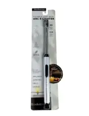 Brookstone Flexible Long Neck ARC E-Lighter Rechargeable USB White NEW