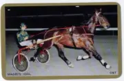 VINTAGE Old Australian Swap Card Maori's Idol Racehorse Harness Race Trot Horse