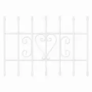Unique Home Designs 7-Bar Window Guard 36 " X 24 " Vertical Powder-coat White