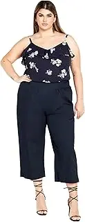 [City Chic] REFINITY Women's Plus Size Pants - Justice High Waist, French Navy, 16 Plus
