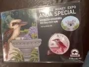 2022 BRISBANE Money Expo ANDA Australian Kookaburra With Koala Privy Mark...