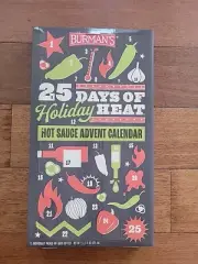 2023 Aldi 25 Days of Holiday Heat Hot Sauce Advent Calendar Burman's NEW