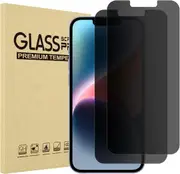 2 PCS For Apple iPhone 14/13/13 Pro Anti Spy Privacy Tempered Glass Screen Protector