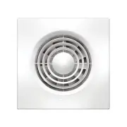 HPM EF100SQSWE EXHAUST FAN KIT Strong Air Extraction Slimline White 100mm-SQUARE