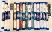 NIP Charles Craft Cross Stitch Fabric Lot of 17 Rolls 14 & 18 Count Aida