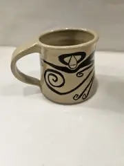 Studio Art Pottery Stoneware Coffee Mug Vintage Signed